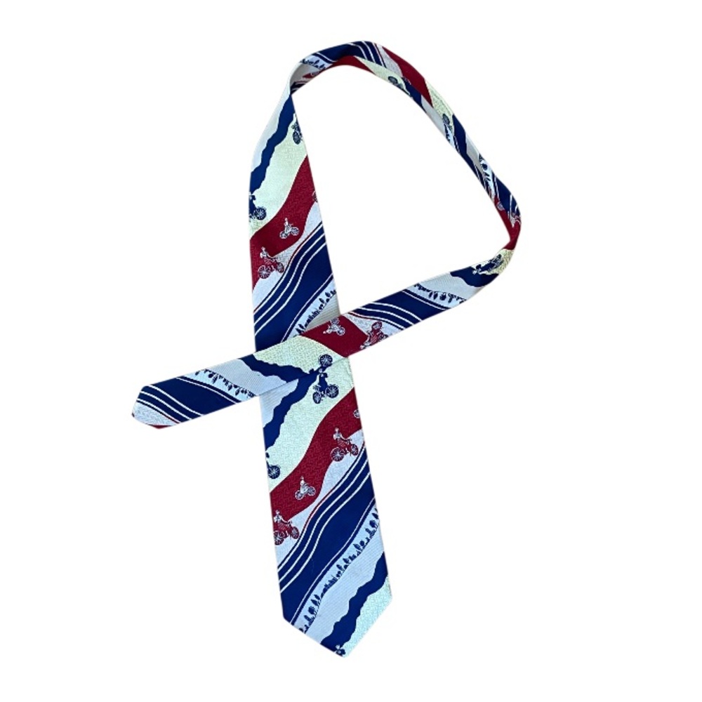 ROBINSON’S Vintage Bike Ride Silk Necktie